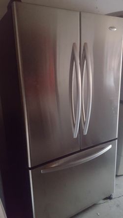 refrigerator brand whirlpool measures 36 wide and 70 high 2 months warranty delivery and installation