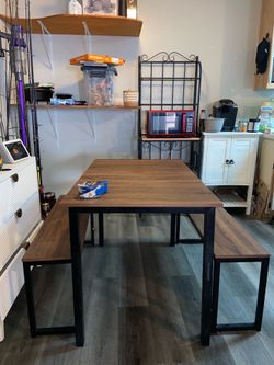 Kitchen table with benches