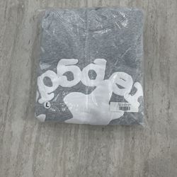 grey and white spider hoodie