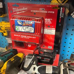 Brand New Milwaukee, Battery And Charger Set