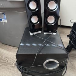 3 Piece Subwoofer Speaker System 