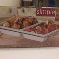 Section Server With Metal Stand