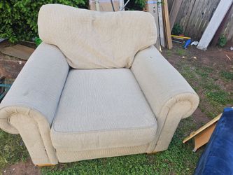 Light Biege Rolled Arm Arm chair - Priced to sale