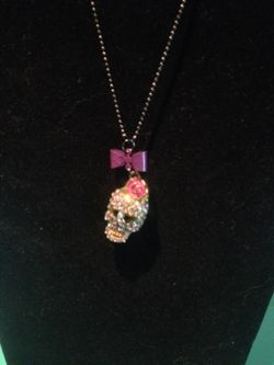 Candy skull necklace