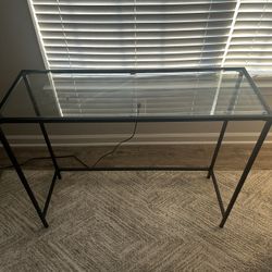 Glass/Metal Console Table