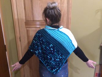 Hand Crocheted Poncho, Women’s Wrap, Women’s Poncho