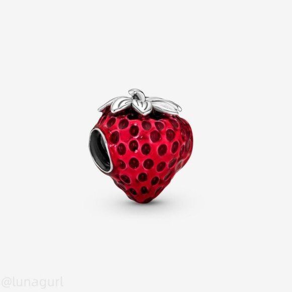 Pandora Seeded Strawberry Fruit Charm