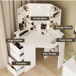 Corner Vanity Desk