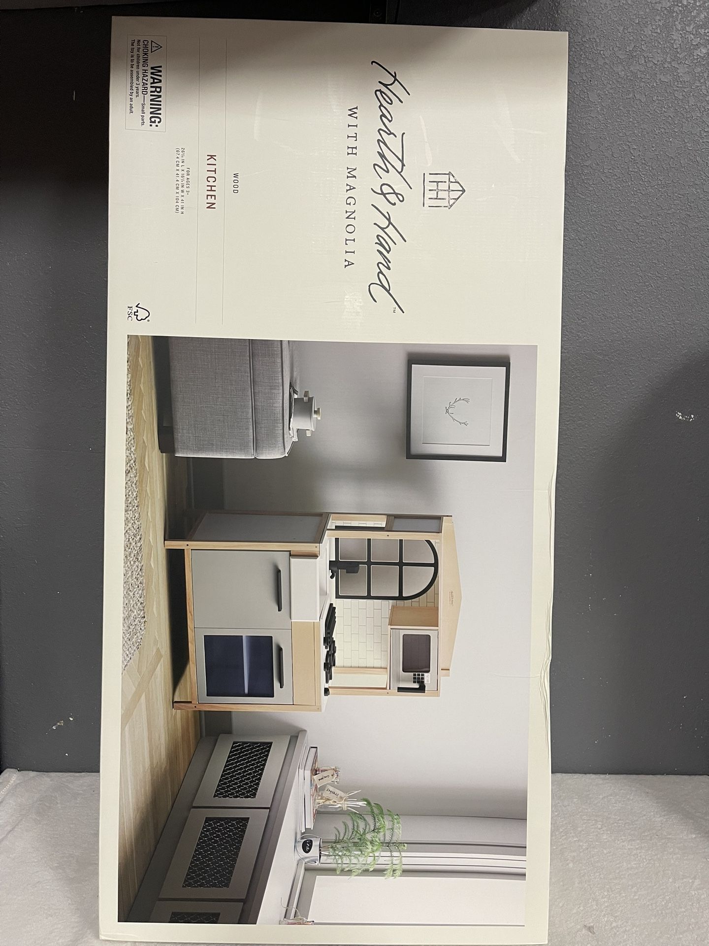 HEARTH and HAND Magnolia Wooden Play Kitchen Childs Kids Toy