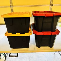 Greenmade/Husky 27-Gallon Storage Bin (4-pack) offers durable, versatile, and food-safe 