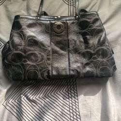 Coach handbag with bag 