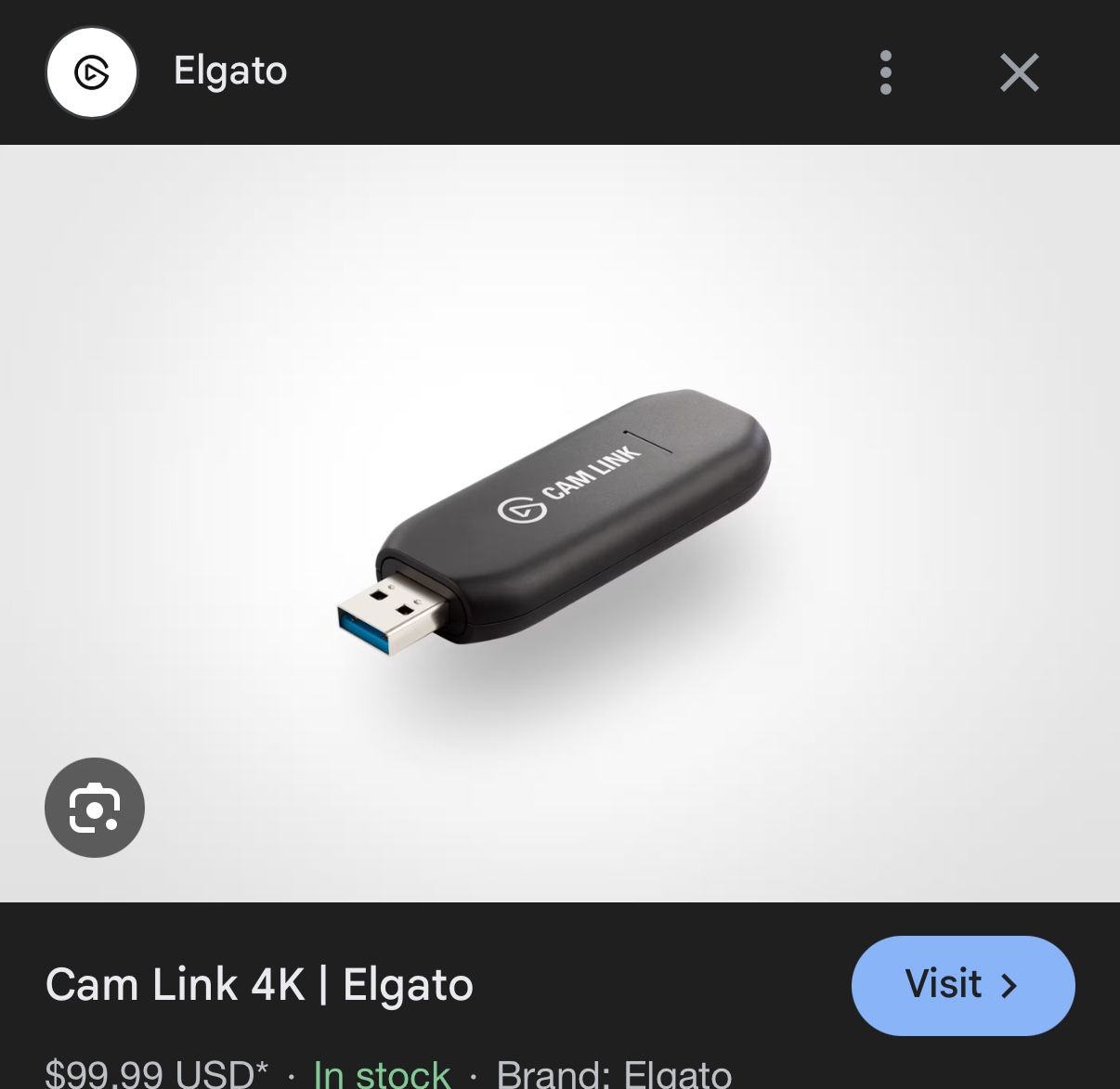 Cam Link 4k - USB C