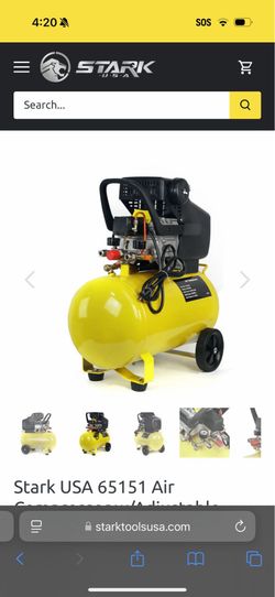 Stark USA 65151 Air Compressor w/Adjustable Pressure 3.5hp 10gal 125PSI Gas HD 1❤️