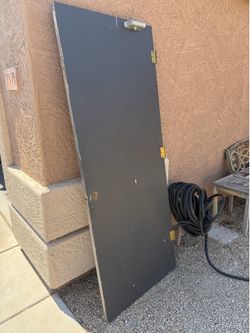 Black Solid Wood Front Door - 80” x 31.5”