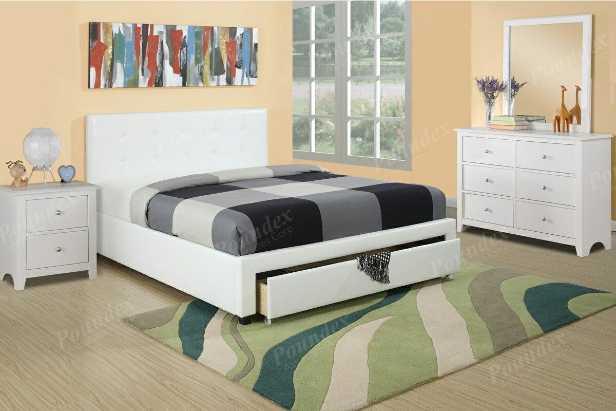 Brand new queen platform bed with storage drawer