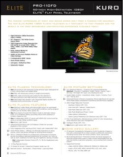Pioneer Elite KURO PRO-110FD 50” Plasma TV - Legendary Picture Quality