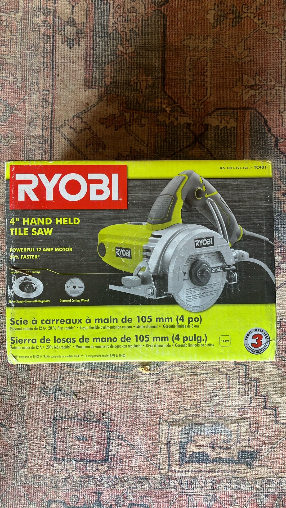 Ryobi 4” Tile Saw