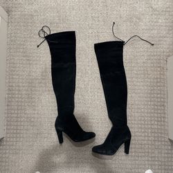 Stuart Weitzman Highland Suede Boots 