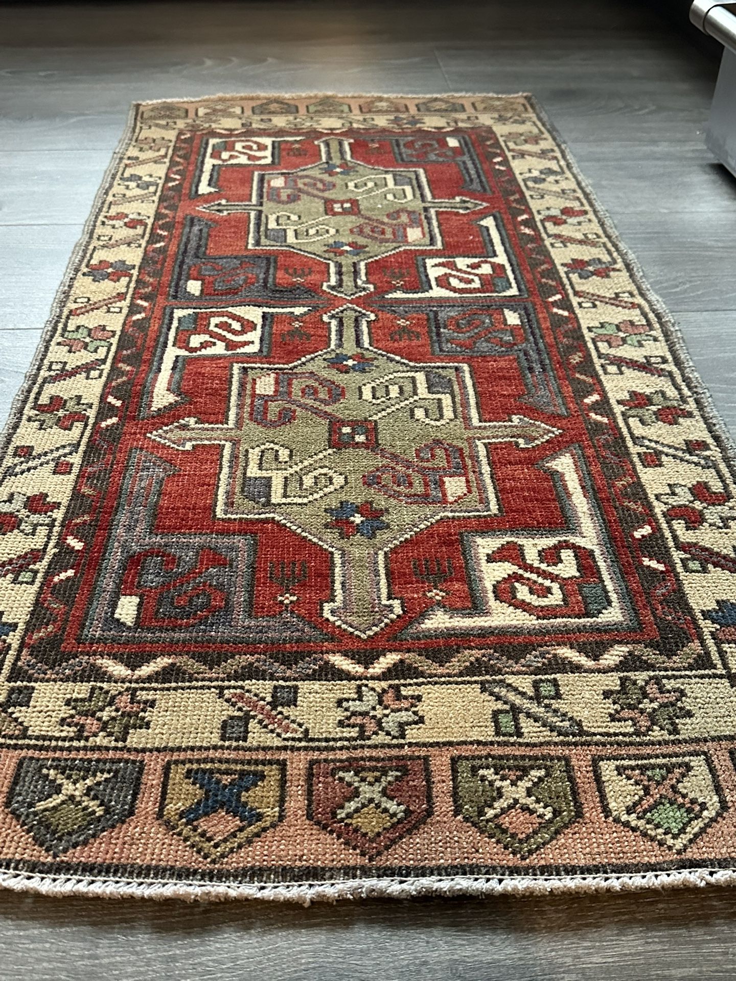 Hand Made Wool Small Rug