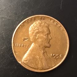 1958 D  Lincoln Wheat Penny 