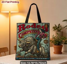 Rodeo Competition Graphic Tote Bag