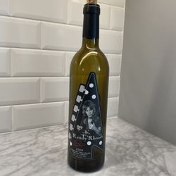 Randy Rhoads 2005 Limited Realese Cabernet Empty Wine Bottle Collectible -rare