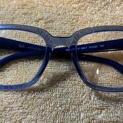 Like New Ray Ban Blue Unisex Frames