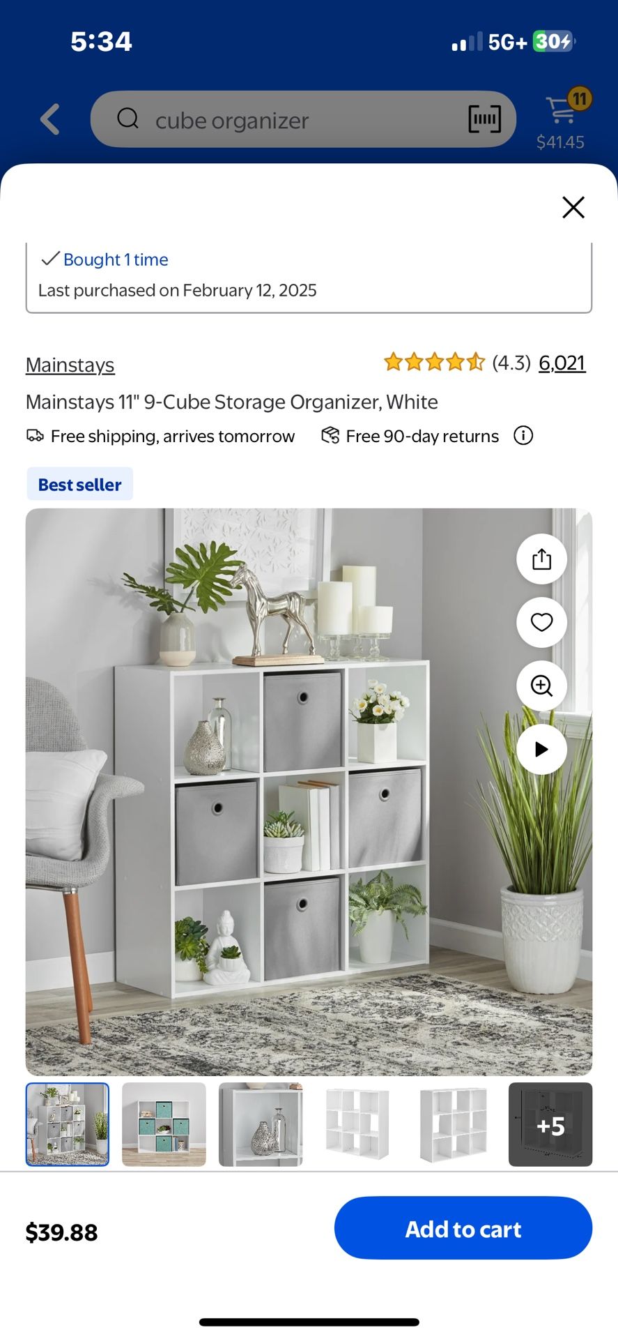 Cube Storage (9) & 2 Two Shelve Book Cases