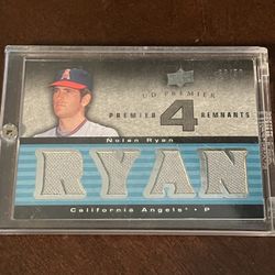 Angels Nolan Ryan Game Worn Jersey Card
