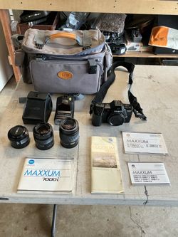 MINOLTA  MAXIMUM 7000i Camera and Accessories