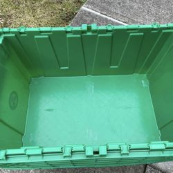 Set Of 2 Heavy Duty Stackable Plastic Storage Containers ( 30 Gallon)
