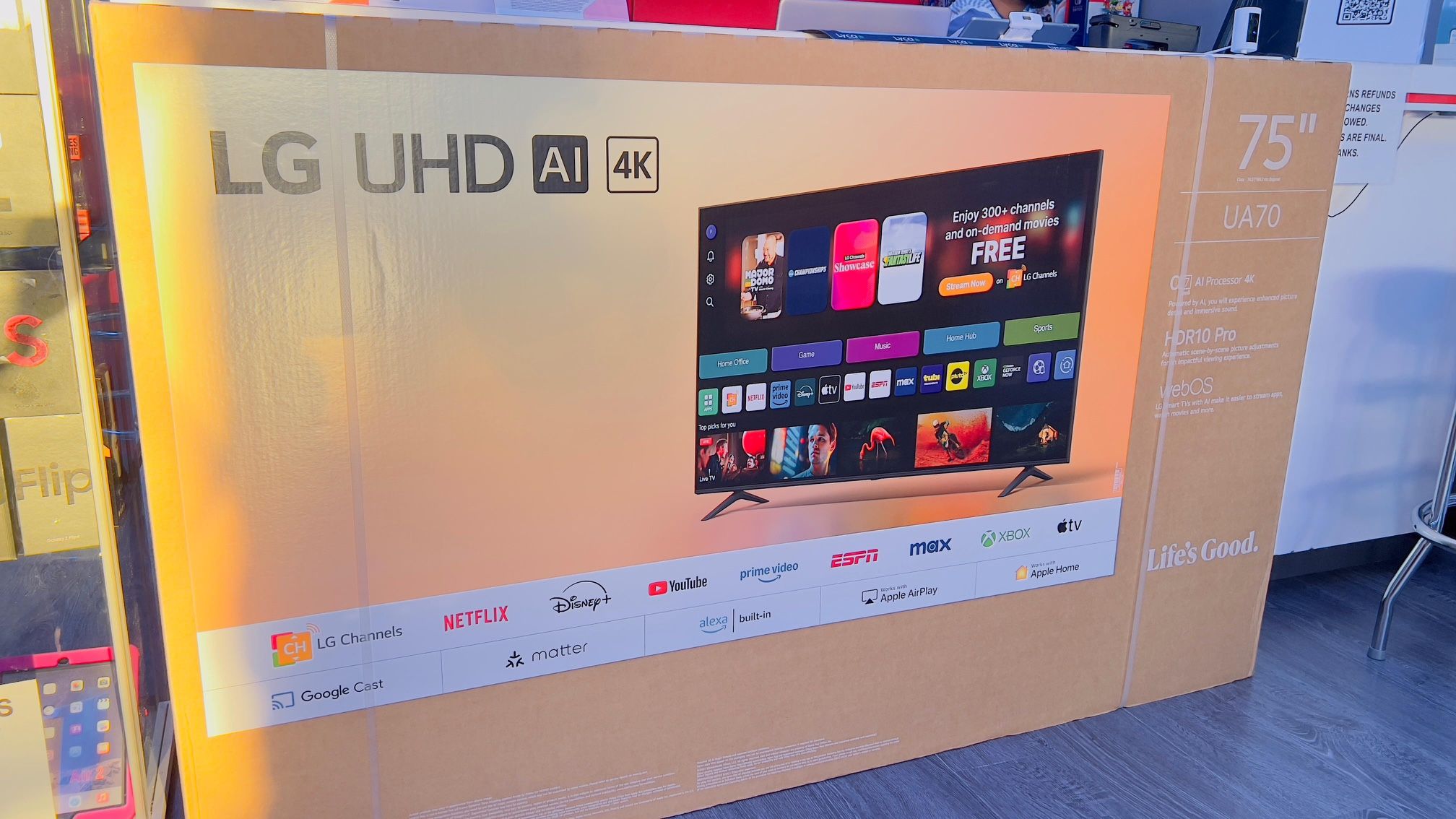 LG UHD 75” Inch TV With Amazing Features With Finance Option Just $50 Upfront🥳🎁