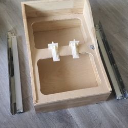 Double Trashcan Pullout With Soft Close Slides