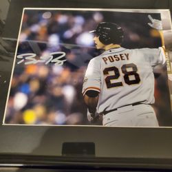 San Francisco Giants Buster Posey Signed Photo