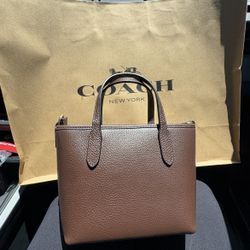 Coach City Tote Mini Bag Brown