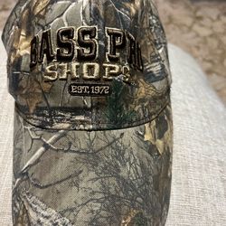 Bass Pro Shops Hat Cap Embroidery Camo Gone Camping