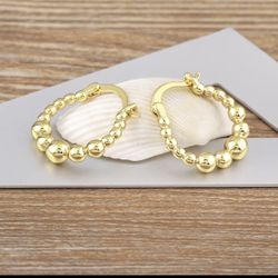 Gold Plated Hoop Earrings