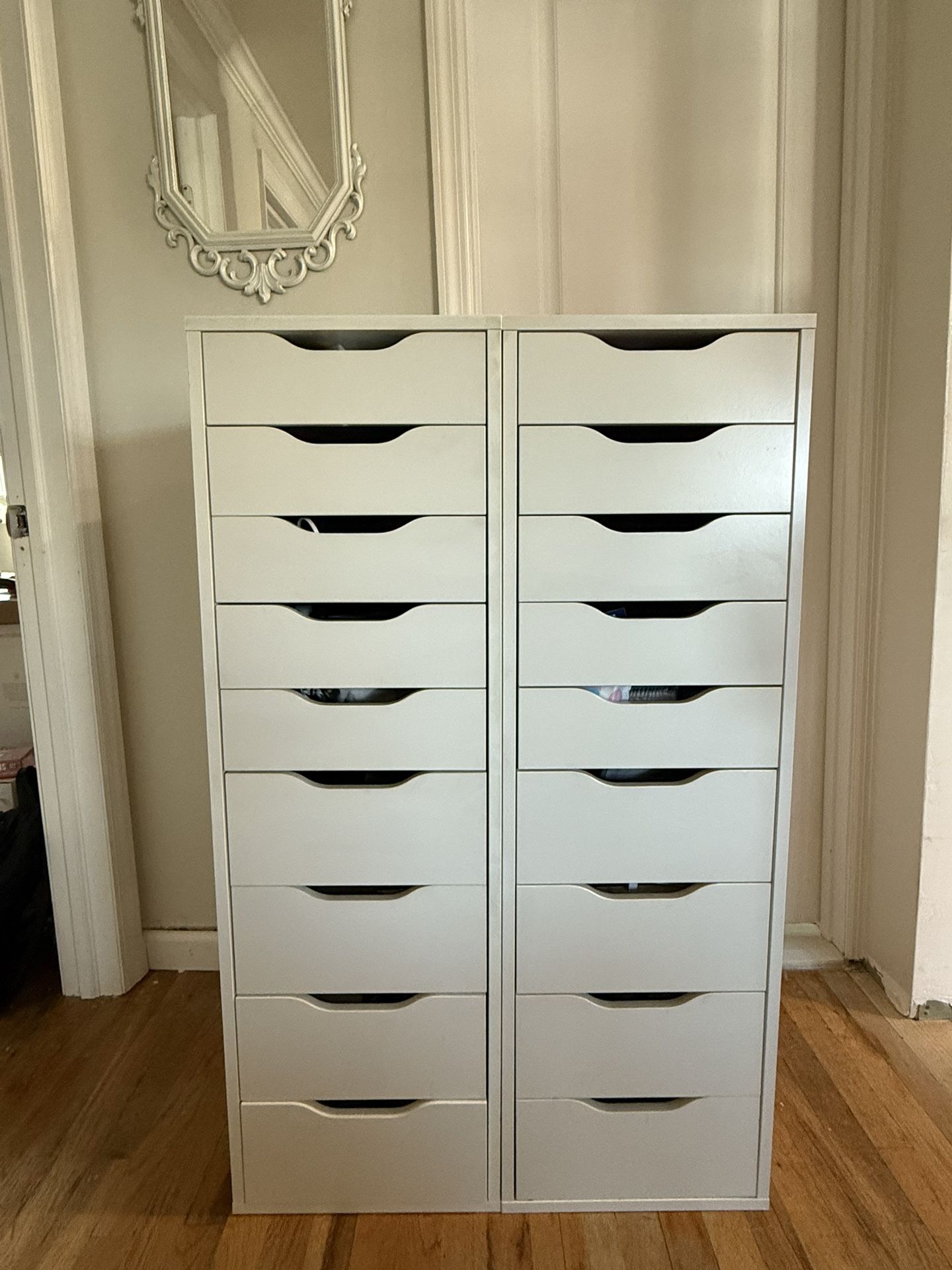 Ikea Alex Drawer System Set Of 2 Dresser Organization