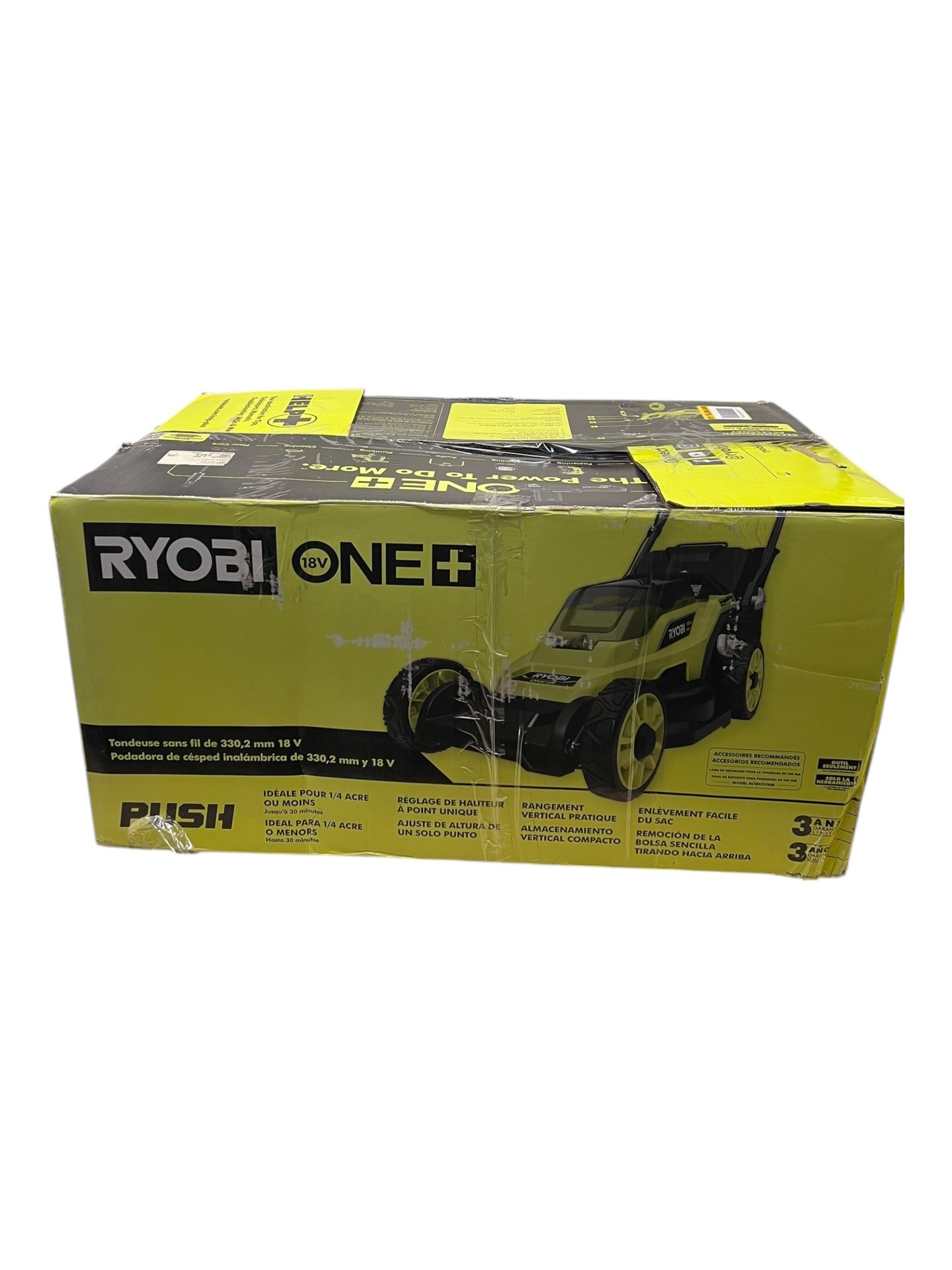ONE+ HP 18 V 13 In. Cordless Battery Walk Behind Push Lawnmower