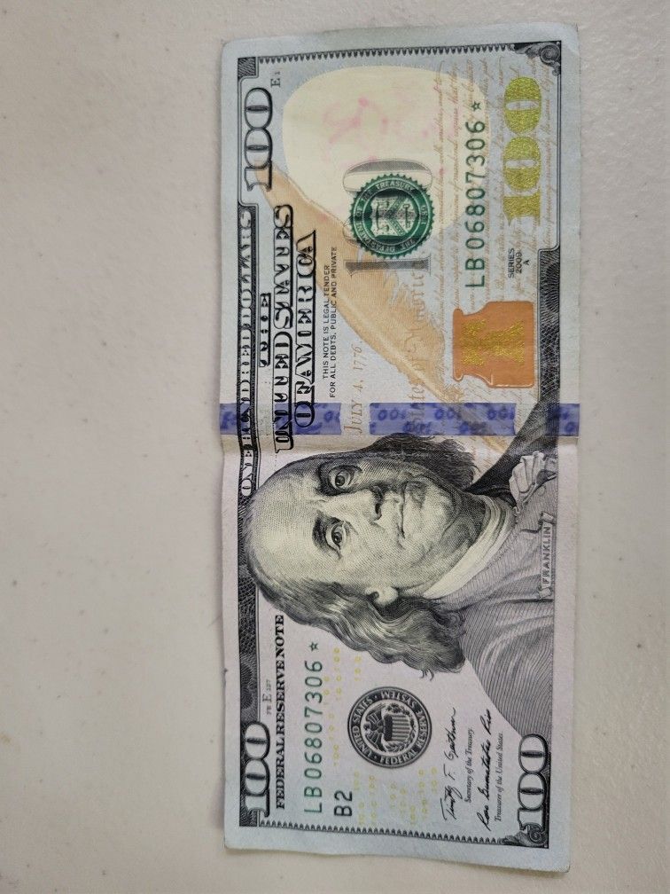 $100 Dollar Bill Star Notes 2009 Series