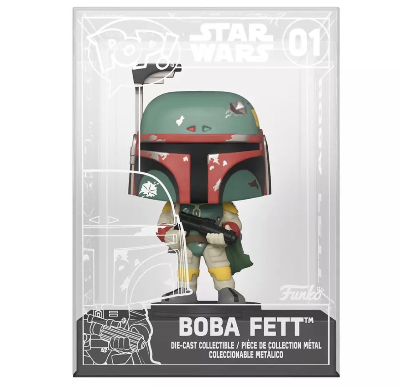 Funko Pop Star Wars Boba Fett Die Cast Funko Exclusive Non-Chase