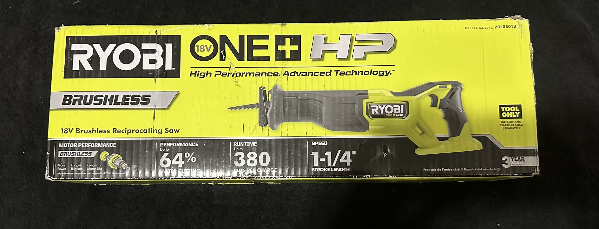 $100 AMAZING DEAL !! RYOBI RECIPROCATING SAW BRAND NEW IN BOX