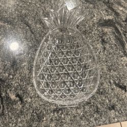 Christal  Pineapple Serving Plate