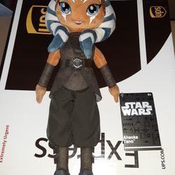 Disney Parks Star Wars Ahsoka Tano 16” Plush Doll Jedi 2023 NWT