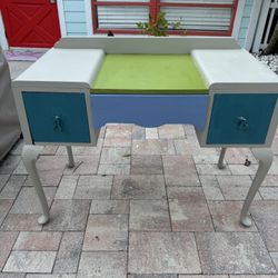 Coastal Antique Painted Desk 