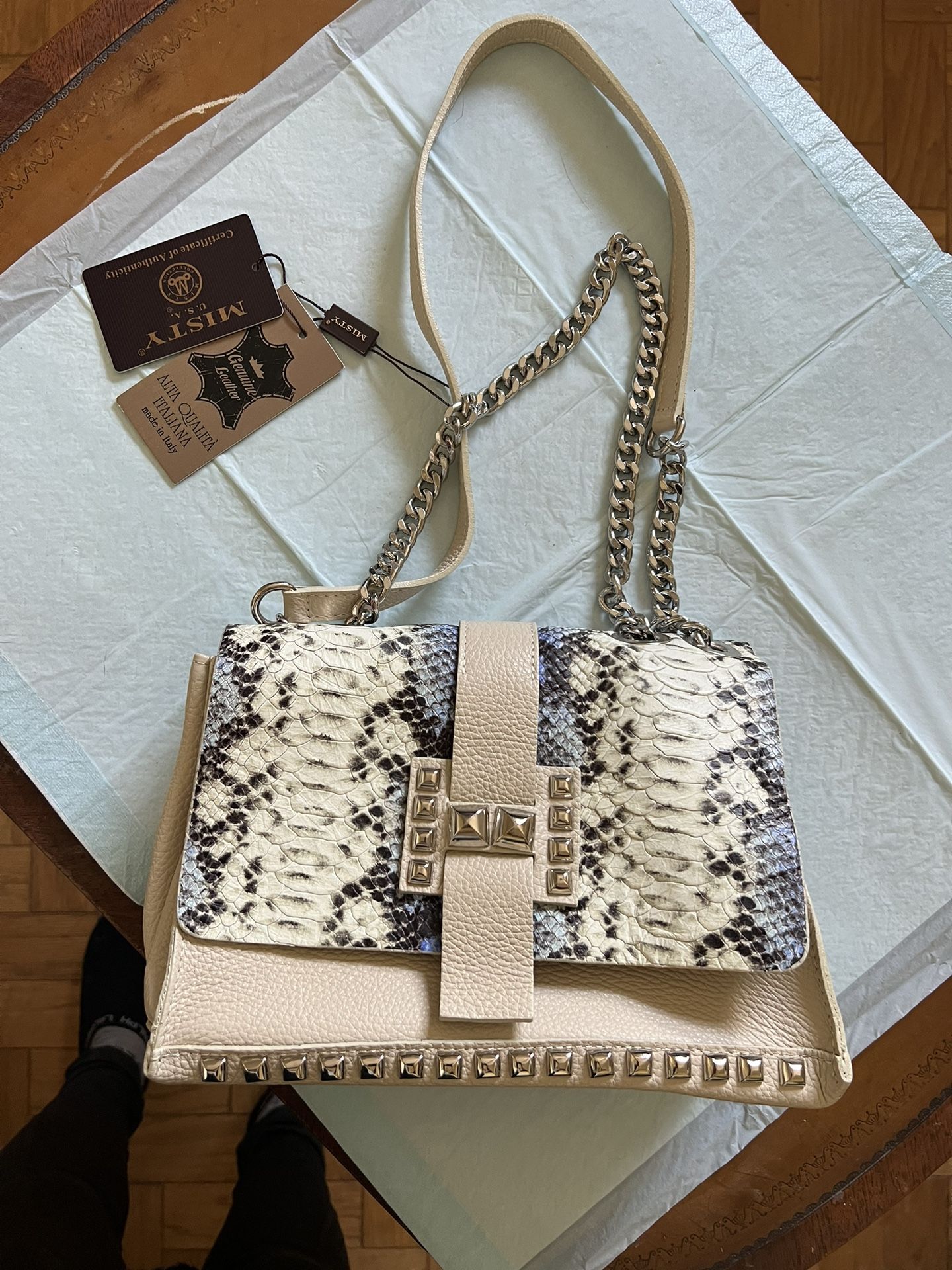 Leather Italian Hand Bag