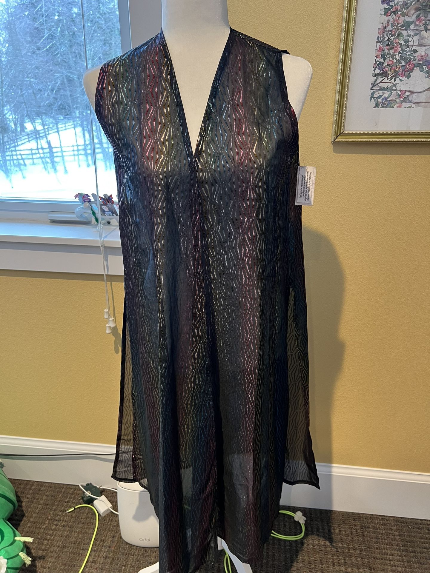 LuLaRoe Joy Tunic Rainbow Shimmer Top