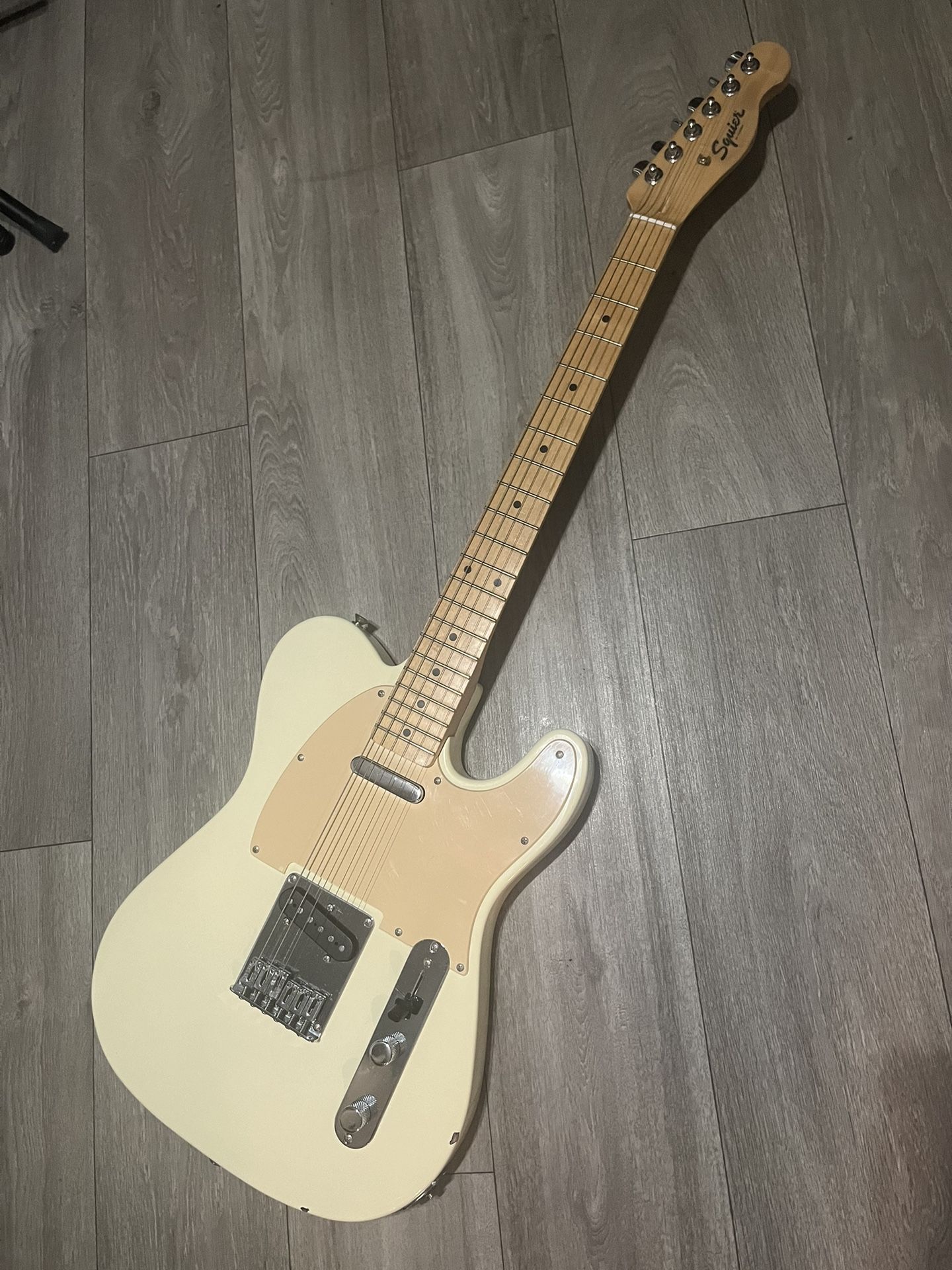 2005 Squier Telecaster Electric Guitar Cream