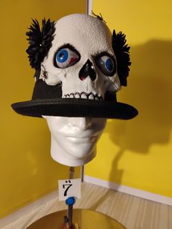 Halloween Novelty Hats Skull Black