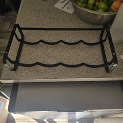 Wine Rack With Holes To Be Able To Attach It To The Bottom Of Cabinets